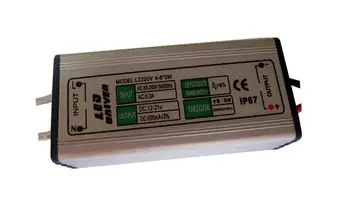 (2-6) x3 Вт постоянный ток водонепроницаемый драйвер IP 66 источник питания высокой мощности 8-24 В постоянного тока 600 мА 2 шт./лот