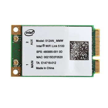 2020 Новинка Для Link Intel 5100 WIFI 512_MMW 300M Mini PCI-E Беспроводная карта WLAN 2,4/5 ГГц