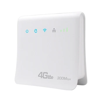 300 Мбит/с Wifi-маршрутизаторы 4G LTE CPE, мобильный маршрутизатор с портом LAN, поддержка SIM-карты, портативный беспроводной WiFi-маршрутизатор-EU Plug