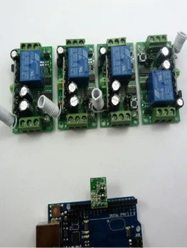 33 МГц, 1 модуль передатчика + 4 беспроводных релейных контроллера для Arduino Для UNO MEGA2560