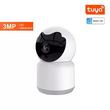 3MP 1296P Tuya Smart Life Беспроводная IP PTZ-камера AI с Гуманоидным обнаружением Движения, Домашняя Охранная сигнализация, монитор видеонаблюдения
