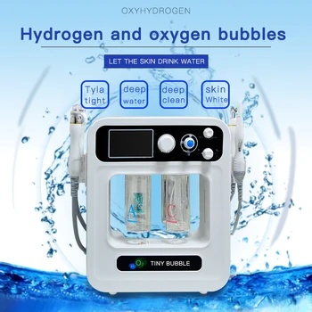 4 В 1 H2O2 Water Oxygen Bubble Jet Peel Hydra Beauty Skin Многофункциональная Машина для ухода за лицом Hydra Aqua Peeling Против Старения
