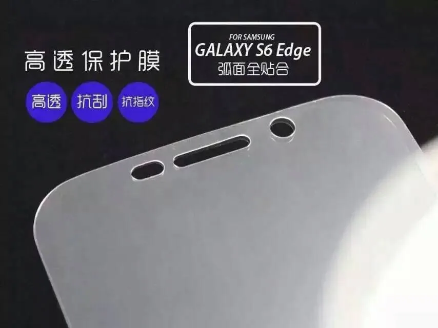 50 шт./лот Полноэкранная Защитная пленка Для Samsung Galaxy S6 Edge Plus G9280 Полноразмерная Защитная пленка для экрана Для S6 edge + 51