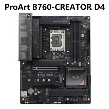 ASUS ProArt B760-Усовершенствованная материнская плата CREATOR D4 Intel Virtual Production для 3D-рендеринга и редактирования видео 4K /8K, 3 слота M.2 2,5 Гб