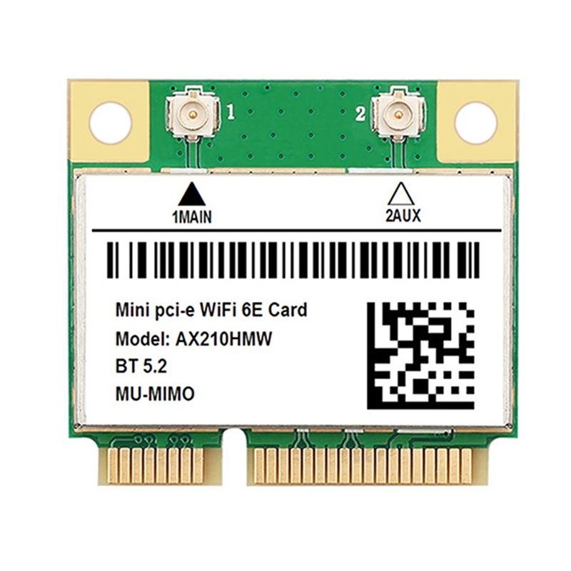 AX210 5374M WIFI 6E 5G Гигабитная беспроводная сетевая карта MINI PCIE 5,2 Модуль сетевой карты Bluetooth с антенной 8 дБ3