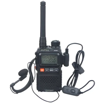Baofeng UV-3R + Pro Двухдиапазонная УКВ/UHF 99CH Мини-рация VOX Компактная FM-Портативная Двухсторонняя Радиостанция