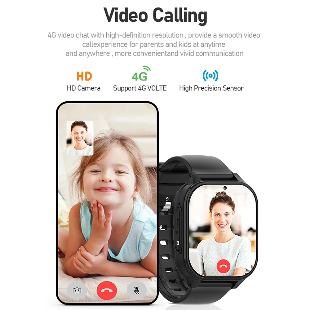 DF89 Детские Смарт-часы 4G 1 ГБ + 8 ГБ GPS WIFI Видеозвонок SOS Водонепроницаемые Детские Умные Часы Камера Монитор Трекер Местоположение Телефон Часы2