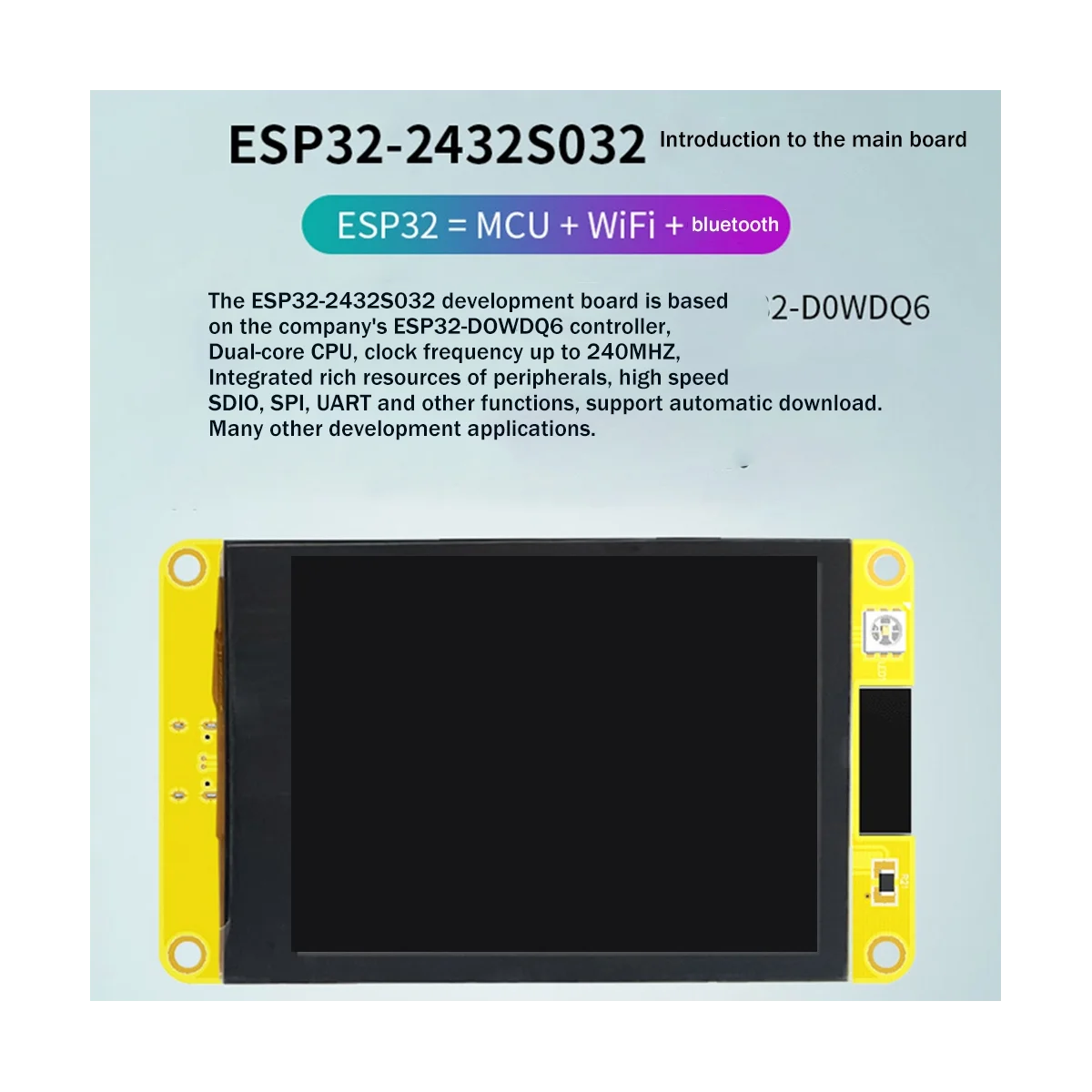 ESP32 3,2-Дюймовый резистивный сенсорный экран Плата разработки LVGL WIFI Bluetooth Лот MCU Умный ЖК-дисплей1