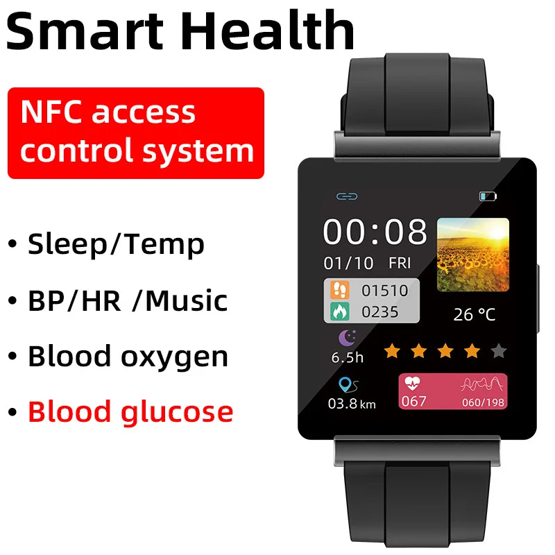 NFC Смарт-Часы Контроль Доступа К Двери Разблокировка Смарт-Часов Мужчины Женщины Фитнес-Браслет Bluetooth Звонки Часы с Определением частоты сердечных сокращений5