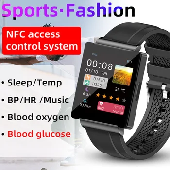 NFC Смарт-Часы Контроль Доступа К Двери Разблокировка Смарт-Часов Мужчины Женщины Фитнес-Браслет Bluetooth Звонки Часы с Определением частоты сердечных сокращений