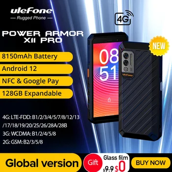 Ulefone Power Armor X11 Pro Прочный телефон 8150 мАч 128 ГБ макс. Расширение Водонепроницаемый смартфон NFC 2,4 G/5G WiFi Мобильные телефоны