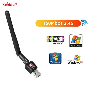 USB Wifi Адаптер 150 Мбит/с Антенна 2,4 ГГц USB 802.11n/g/b Ethernet Wi-fi ключ RTL8188 Беспроводная сетевая карта для ПК Windows