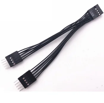 USB-кабель расширения USB 9-контактный 1 минута 2 кабеля для компьютерных материнских плат 10 см