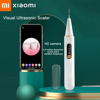 Xiaomi Youpin Smart Visual Sonic Стоматологический Скалер Для удаления зубного камня, пятен на зубах, средство для чистки зубов, набор инструментов для отбеливания зубов