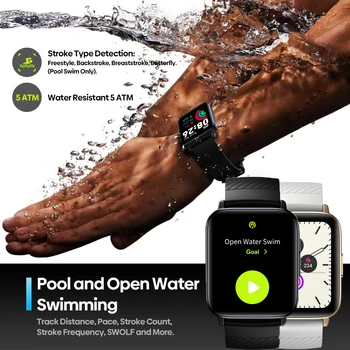 Zeblaze Swim GPS Умные часы для Плавания Для Мужчин И Женщин, пульсометр, монитор кислорода в крови, смарт-часы, 200 + циферблатов, 5ATM, Водонепроницаемый бассейн