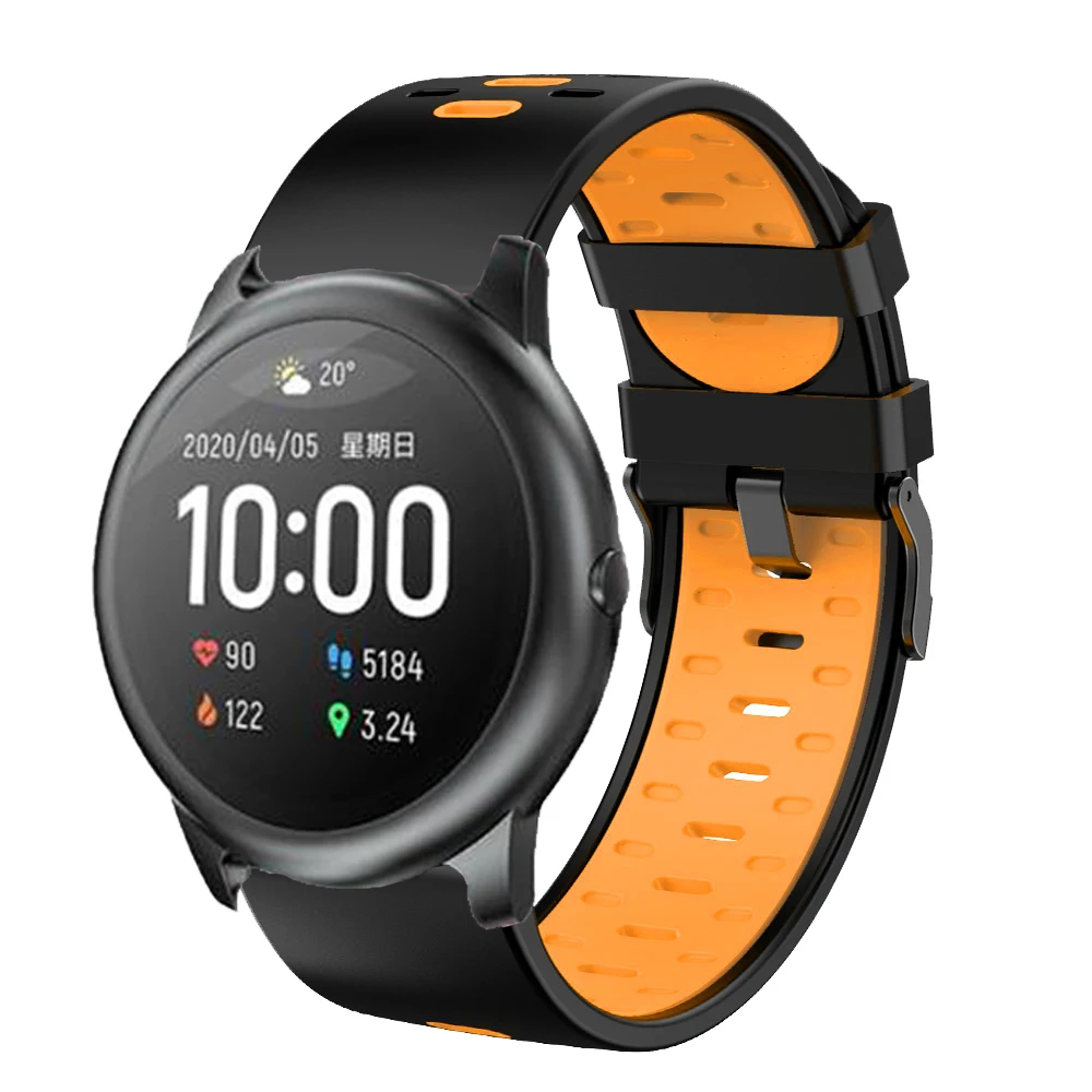 Аксессуары для браслетов Ремешок для часов 22 мм для Xiaomi haylou solar ls05 smart watch мягкие силиконовые сменные ремешки correa fashion new1