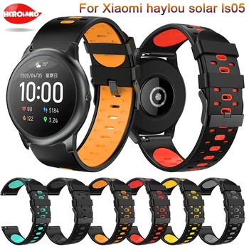 Аксессуары для браслетов Ремешок для часов 22 мм для Xiaomi haylou solar ls05 smart watch мягкие силиконовые сменные ремешки correa fashion new