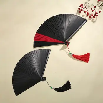 Бамбуковые складные вентиляторы в японском стиле, ретро-веер для украшения кимоно, Декоративный веер для классических танцев, танцевальный реквизит, свадебный подарок