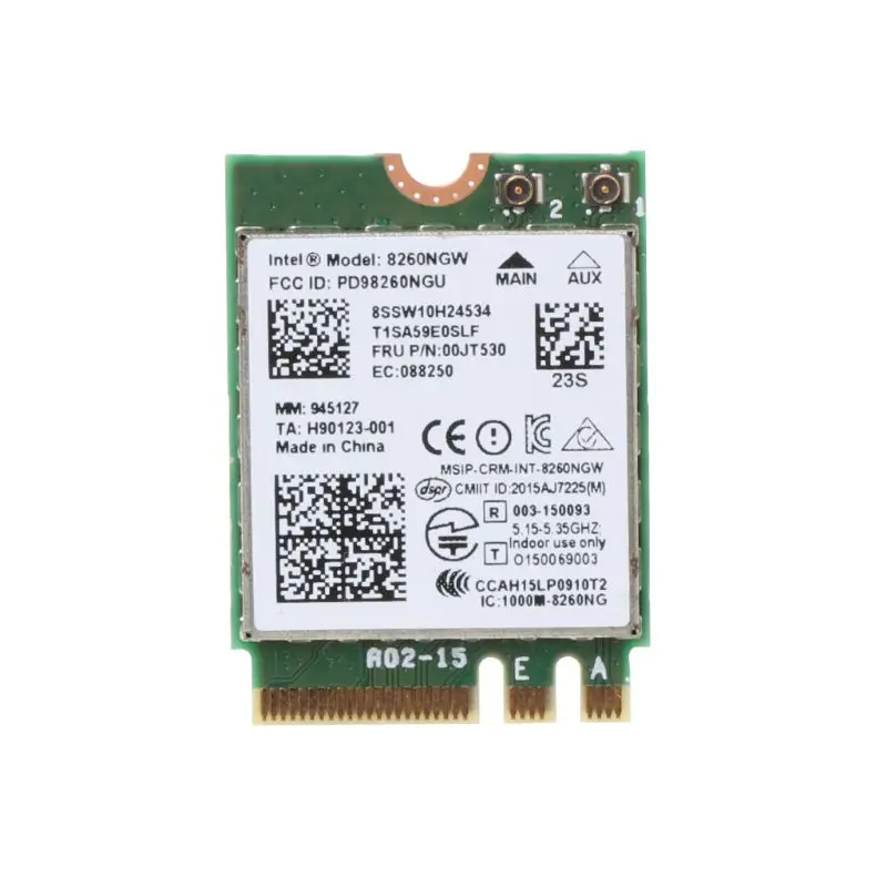 Беспроводной-AC 8260 Двухдиапазонная карта WiFi Bluetooth для Lenovo ThinkPad YOGA IBM 00JT480 00JT382 00JT530 00JT5322