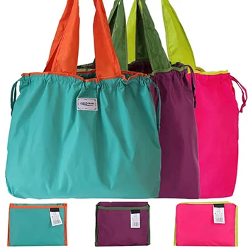 Большая экологичная сумка для покупок в супермаркете на шнурке, Модная сумка через плечо, Складная портативная сумка для рук, сумка для продуктов, водонепроницаемая