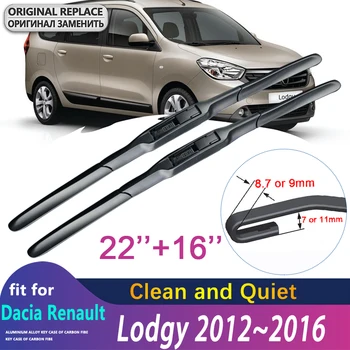 для Dacia Renault Lodgy 2012 ~ 2016 2013 2014 2015 Переднее Ветровое стекло Лезвия для стеклоочистителей Авто Аксессуары для автомобильных стеклоочистителей