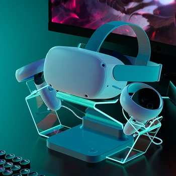 Для Oculus Quest 2 Док-станция для зарядки виртуальной гарнитуры VR, подставка для зарядного устройства, подставка для настольного дисплея, аксессуары для Oculus Quest 2