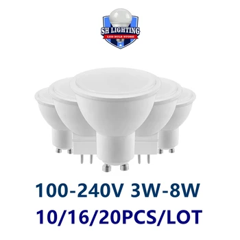 Заводской прямой светодиодный точечный светильник MR16 GU10 3W-8W 110V 220V 3000K-6000K подходит для кухни-кабинета вместо галогенной лампы мощностью 100 Вт