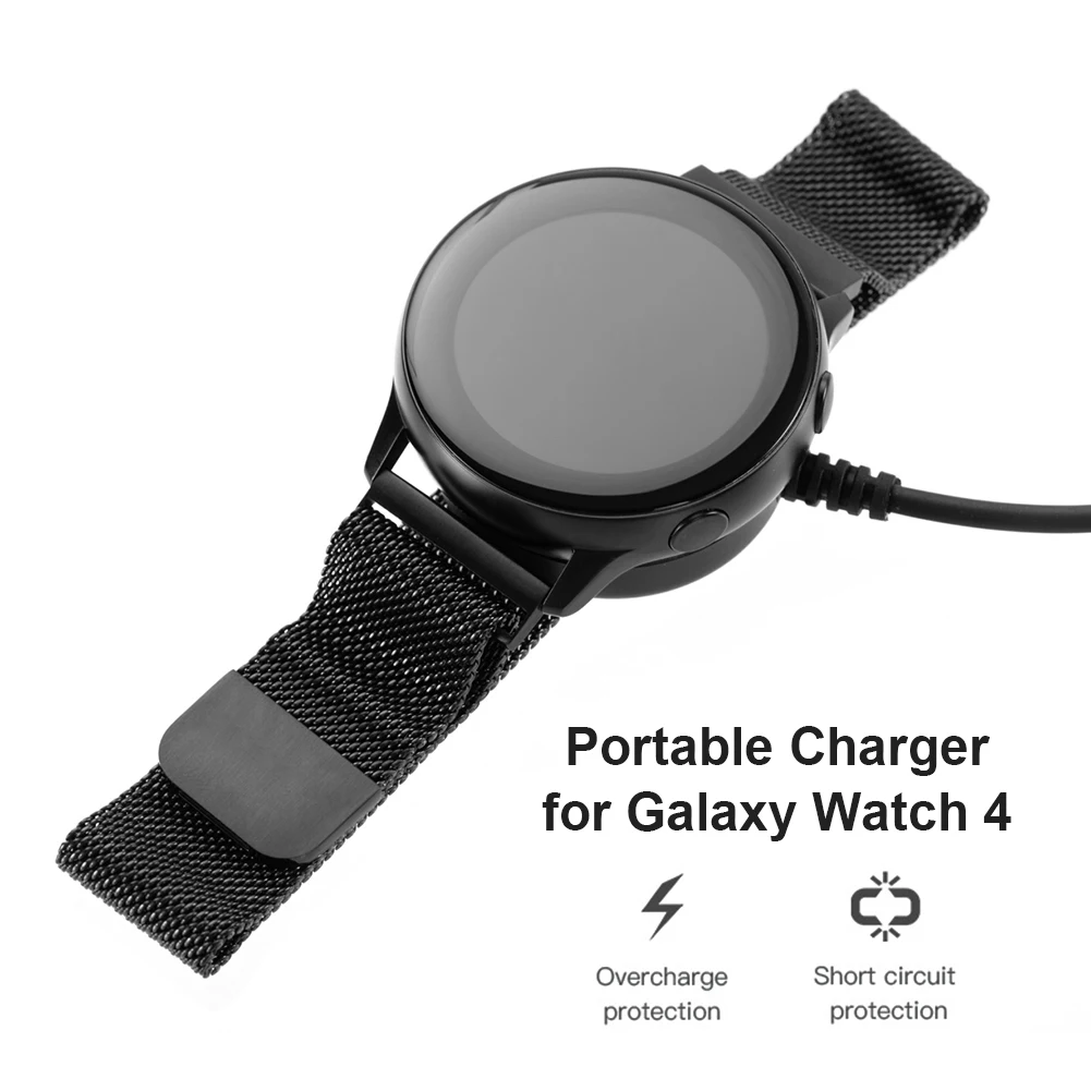 Зарядный Кабель Для Samsung Galaxy Watch 4 Classic 42 мм 46 мм Зарядное устройство Док-станция Для Galaxy Watch 3 4 Active 2 1 Держатель Подставки Для Зарядки2