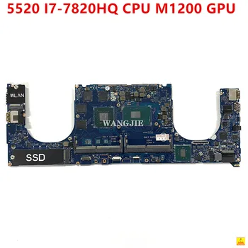 Используемая Материнская плата CN-0X41RR 0X41RR X41RR Для ноутбука DELL 5520 CAM00/01 LA-E331P с процессором I7-7820HQ M1200 GPU
