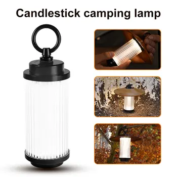 Лампа для кемпинга на открытом воздухе Портативный дорожный фонарь Type-C для зарядки палатки, водонепроницаемая аварийная лампа, уличный светильник, лампа для ночной рыбалки