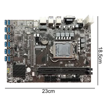 Материнская плата B250C ETH Miner 12USB + процессор G3900 + оперативная память DDR4 4 ГБ 2133 МГц + 128 Г SSD + 64 Г USB-накопитель + Кабель SATA + Кабель переключения + Перегородка