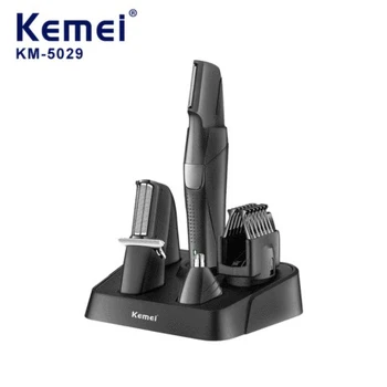 Многофункциональная перезаряжаемая электрическая машинка для стрижки волос Kemei Km-5029, моющийся для тела универсальный набор для стрижки