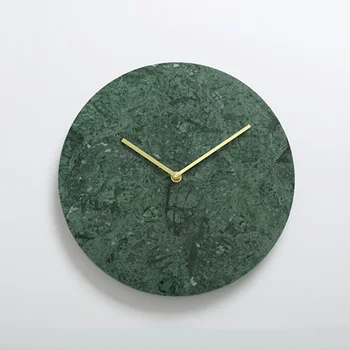 Настенные часы для гостиной, домашние кварцевые Уникальные Элегантные настенные часы, Художественное Оформление, Зеленый Круглый Модный Современный Reloj Pared Art Decor