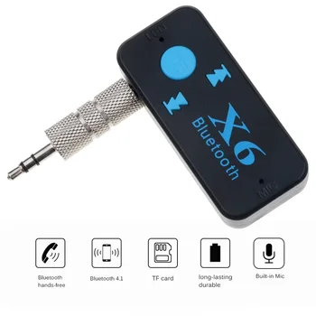 Портативный аудиоприемник, совместимый с Bluetooth 5,0, мини 3,5 мм, Hi-Fi AUX стерео, совместимый с Bluetooth Для телевизора, беспроводной адаптер для ПК 