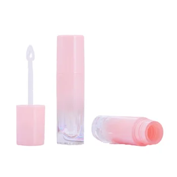 Пустой Градиентный розовый контейнер для блеска для губ, Пластиковая упаковка, бутылка многоразового использования, Круглый косметический контейнер 30 штук, 50 штук, 100 штук
