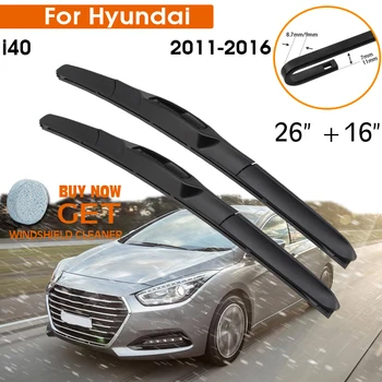 Щетка стеклоочистителя автомобиля для Hyundai i40 2011-2016 Лобовое стекло Резиновая Силиконовая Заправка Стеклоочистителя переднего стекла 26 