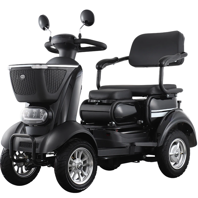 Электрический Скутер XW4 48 Вольт 500 Вт, Мобильный мотоцикл с корзиной для хранения для пожилых людей2