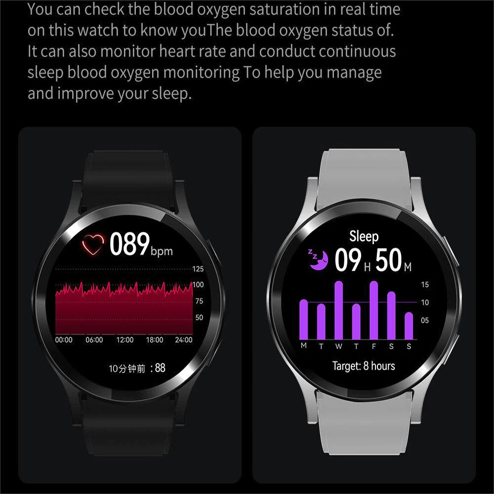 2023 Новые Умные часы Мужские Спортивные Фитнес-часы с полным сенсорным экраном IP67, водонепроницаемые Bluetooth Для Android ios, умные часы Мужские + коробка1