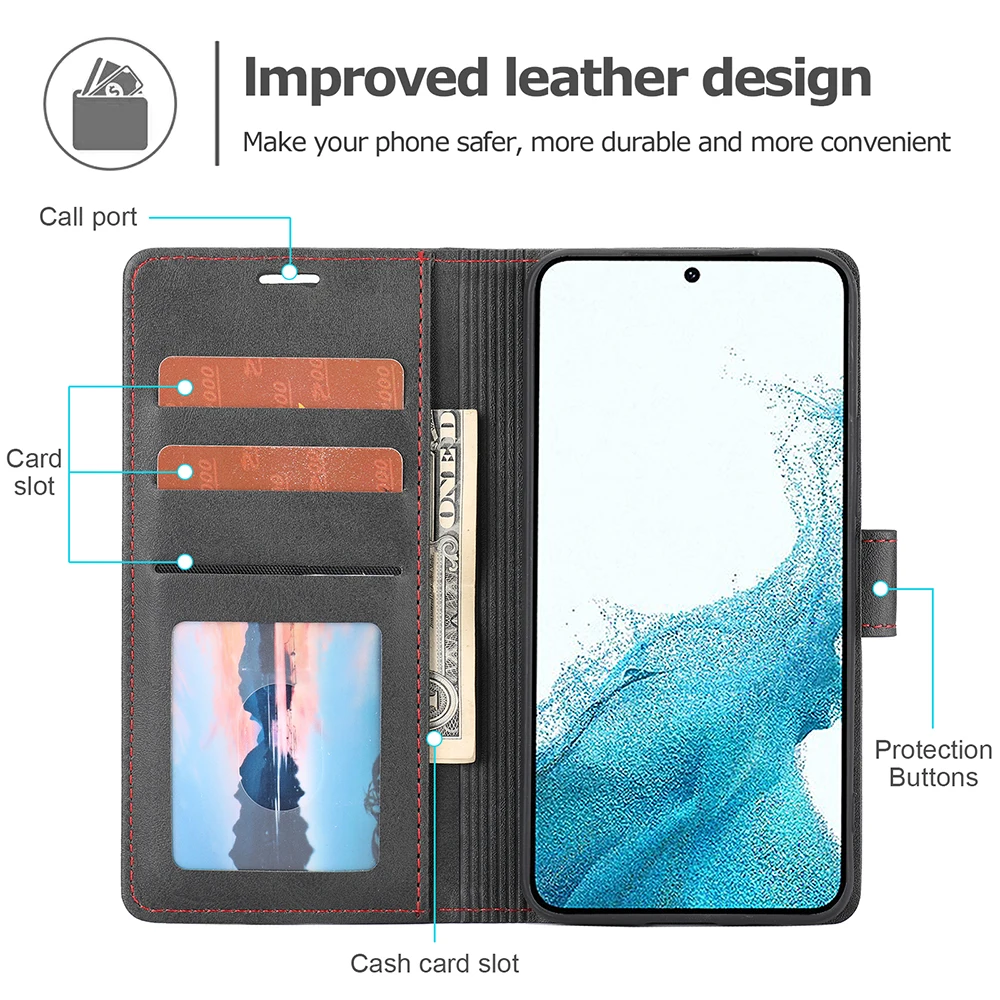 Деловой Чехол-бумажник с откидной крышкой Для Samsung Galaxy A12 A32 A42 A52S A72 A13 A33 A53 A73 A10 A20 A30 A40 A50 A70 A02S A03S, Чехол Etui4