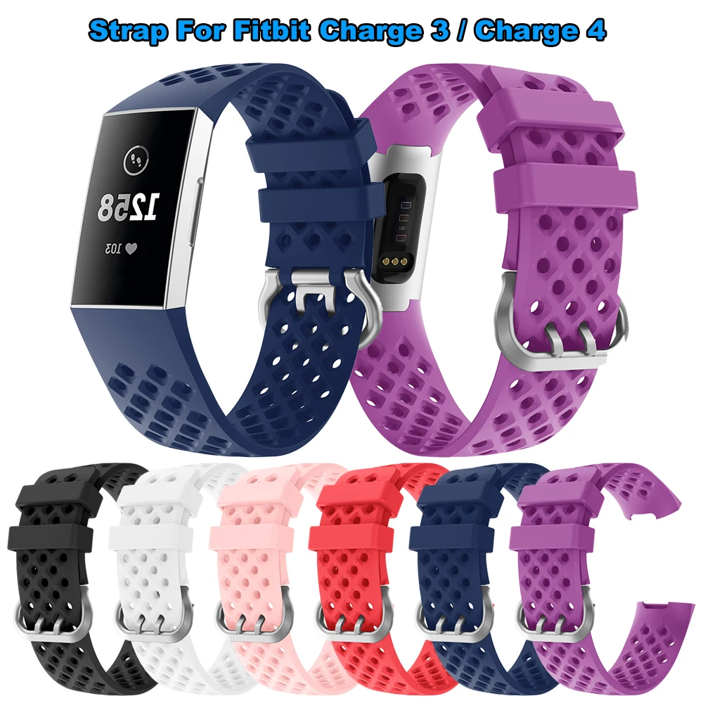 Ремешок Для часов Fitbit Charge3 Charge4 Charge 3 4 Силиконовый ремешок для умных часов, мягкий браслет, аксессуары для браслета0